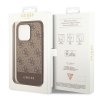 Guess GUHCP14XG4GLBR iPhone 14 Pro Max6,7 brązowy/brown hard case 4G Stripe Collection