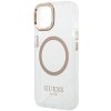 Guess GUHMP14MHTRMD iPhone 14 Plus / 15 Plus 6.7 złoty/gold hard case Metal Outline Magsafe