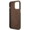 Guess GUHMP14LU4GPRW iPhone 14 Pro 6,1 brązowy/brown hard case 4G Logo Plate MagSafe