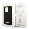 Guess GUHMP14LSBPLK iPhone 14 Pro 6,1 czarny/black hard case Silicone Logo Plate MagSafe