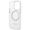 Guess GUHMP14LHTRMS iPhone 14 Pro 6,1 srebrny/silver hard case Metal Outline Magsafe