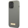 Guess GUHMP13XSPLG iPhone 13 Pro Max 6,7 szary/grey hard case Silicone Logo Plate MagSafe
