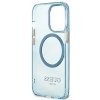 Guess GUHMP13XHTCMB iPhone 13 Pro Max6,7 niebieski/blue hard case Gold Outline Translucent MagSafe