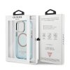 Guess GUHMP13XHTCMB iPhone 13 Pro Max6,7 niebieski/blue hard case Gold Outline Translucent MagSafe