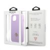 Guess GUHCP13SPS4MU iPhone 13 mini 5,4 purpurowy/purple hardcase Saffiano 4G Small Metal Logo