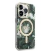 Zestaw Guess GUBPP14LHJEACSA Case+ Charger iPhone 14 Pro 6,1 zielony/green hard case Jungle MagSafe