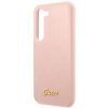 Guess GUHCS23MLSLMGPP S23+ S916 różowy/pink hardcase Silicone Script Metal Logo