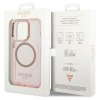 Guess GUHMP14XHTCMP iPhone 14 Pro Max 6,7 różowy/pink hard case Gold Outline Translucent MagSafe