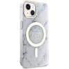 Guess GUHMP14SPCUMAH iPhone 14 / 15 / 13 6.1 biały/white hardcase Marble MagSafe