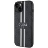 Guess GUHMP14SP4RPSK iPhone 14 / 15 / 13 6.1 czarny/black hardcase 4G Printed Stripes MagSafe