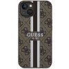 Guess GUHMP14SP4RPSW iPhone 14 / 15 / 13 6.1 brązowy/brown hardcase 4G Printed Stripes MagSafe