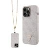 Guess GUHCP13LP4TDSCPP iPhone 13 Pro /13 6.1 różowy/pink hardcase Crossbody 4G Metal Logo