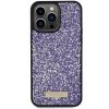 Guess GUHCP15XPFGSBSP iPhone 15 Pro Max 6.7 fioletowy/purple hardcase Rhinestone Metal Logo