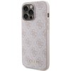 Guess GUHCP15XG4GFPI iPhone 15 Pro Max 6.7 różowy/pink hard case 4G Metal Gold Logo