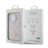 Guess GUHCP15LP4TDPP iPhone 15 Pro 6.1 różowy/pink hardcase Leather 4G Triangle Strass