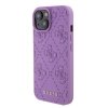 Guess GUHCP15SP4EPMU iPhone 15 / 14 / 13 6.1 fioletowy/light purple hardcase Leather 4G Stamped
