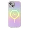 Guess GUHMP15SHITSP iPhone 15 / 14 / 13 6.1 różowy/pink hardcase IML Iridescent MagSafe