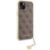 Guess GUHCP15MGF4GBR iPhone 15 Plus / 14 Plus 6.7 brązowy/brown hardcase 4G Charms Collection