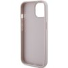 Guess GUHCP15SP4TDPP iPhone 15 / 14 / 13 6.1 różowy/pink hardcase Leather 4G Triangle Strass