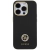 Guess GUHCP15LM4DGPK iPhone 15 Pro6.1 czarny/black hardcase Silicone Logo Strass 4G