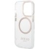 Guess GUHMP15LHTRMD iPhone 15 Pro 6.1złoty/gold hard case Metal Outline Magsafe
