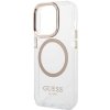 Guess GUHMP15XHTRMD iPhone 15 Pro Max6.7 złoty/gold hard case Metal Outline Magsafe