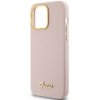 Guess GUHCP15LSMBSLP iPhone 15 Pro 6.1 różowy/pink hardcase Silicone Script Metal Logo & Frame