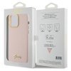 Guess GUHCP15XSMBSLP iPhone 15 Pro Max 6.7 różowy/pink hardcase Silicone Script Metal Logo & Frame
