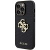 Guess GUHCP15XPSP4LGK iPhone 15 Pro Max 6.7 czarny/black hardcase Leather Perforated 4G Glitter Logo