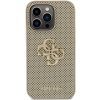 Guess GUHCP15LPSP4LGD iPhone 15 Pro 6.1 złoty/gold hardcase Perforated 4G Glitter