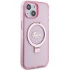 Guess GUHMP15MHRSGSP iPhone 15 Plus / 14 Plus 6.7 różowy/pink hardcase Ring Stand Script Glitter MagSafe