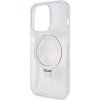 Guess GUHMP15XHRSGSD iPhone 15 Pro Max 6.7 przezroczysty/transparent hardcase Ring Stand Script Glitter MagSafe