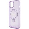 Guess GUHMP15MHRSGSU iPhone 15 Plus / 14 Plus 6.7 fioletowy/purple hardcase Ring Stand Script Glitter MagSafe