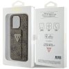 Guess GUHCP15XPGS4TDW iPhone 15 Pro Max 6.7 brązowy/brown hardcase Grip Stand 4G Triangle Strass