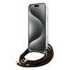 Guess GUHCP15XHC4SEW iPhone 15 Pro Max 6.7 brązowy/brown hardcase Crossbody Cord 4G Print