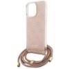 Guess GUHCP15XHC4SEP iPhone 15 Pro Max6.7 różowy/pink hardcase Crossbody Cord 4G Print