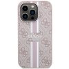 Guess GUHMP15XP4RPSP iPhone 15 Pro Max 6.7 różowy/pink hardcase 4G Printed Stripes MagSafe