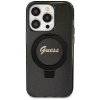 Guess GUHMP13LHRSGSK iPhone 13 Pro / 13 6.1 czarny/black hardcase Ring Stand Script Glitter MagSafe