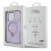 Guess GUHMP13XHRSGSU iPhone 13 Pro Max 6.1 fioletowy/purple hardcase Ring Stand Script Glitter MagSafe