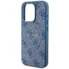 Guess GUHMP14XG4GFRB iPhone 14 Pro Max 6.7 niebieski/blue hardcase 4G Collection Leather Metal Logo MagSafe