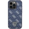 Guess GUHCP15LPG4GPB iPhone 15 Pro 6.1 niebieski/blue hardcase 4G Triangle Metal Logo