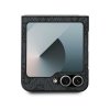 Guess GUHCZF64GMGGR Z Flip6 F741czarny/black Leather 4G Metal Logo