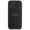 Guess GUHMP16XPGHSMMK iPhone 16 Pro Max 6.9 czarny/black hardcase Grained Ring MagSafe