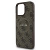 Guess GUHMP16LG4GFRW iPhone 16 Pro6.3 brązowy/brown hardcase 4G Ring Classic Logo MagSafe