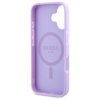Guess GUHMP16SPSAPSMEU iPhone 16 6.1 fioletowy/purple hardcase Saffiano Peony Classic Logo MagSafe