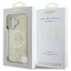 Guess GUHMP16SPSAPSMED iPhone 16 6.1 złoty/gold hardcase Saffiano Peony Classic Logo MagSafe