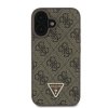 Guess GUHCP16MP4TDPW iPhone 16 Plus6.7 brązowy/brown hardcase Leather 4G Triangle Strass