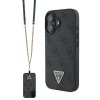 Guess GUHCP16SP4TDSCPK iPhone 166.1 czarny/black hardcase Leather Metal Logo Strass Crossbody