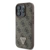 Guess GUHCP16LP4TDSCPW iPhone 16 Pro6.3 brązowy/brown hardcase Leather Metal Logo Strass Crossbody