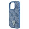 Guess GUHCP16LP4TDSCPB iPhone 16 Pro6.3 niebieski/blue hardcase Leather Metal Logo Strass Crossbody